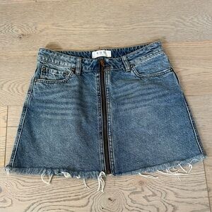 Free People-We The Free jean Mini Skirt